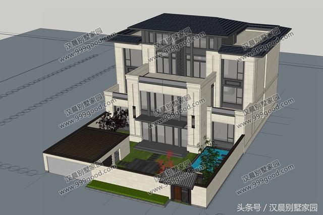 3款新式風格別墅設計圖，每一款都很好看，滿足你對房子的所有幻想