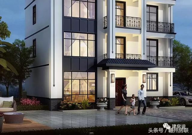 新中式別墅設(shè)計(jì)圖，建筑面積500平，配色經(jīng)典大方，表現(xiàn)出東方文化的內(nèi)斂氣質(zhì)