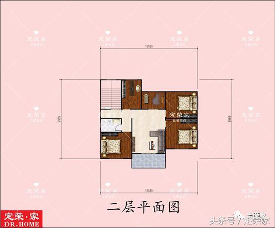獨棟二層別墅設(shè)計施工圖，面積223.98㎡，外觀清新，內(nèi)部布局合理