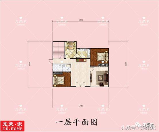 獨棟二層別墅設(shè)計施工圖，面積223.98㎡，外觀清新，內(nèi)部布局合理