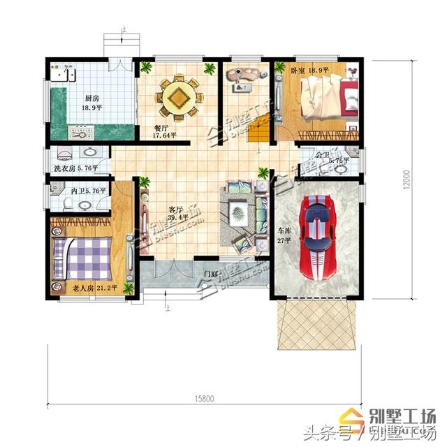 8款二層帶車庫的農(nóng)村別墅設(shè)計(jì)圖，建筑造價(jià)經(jīng)濟(jì)，帶車庫也很方便