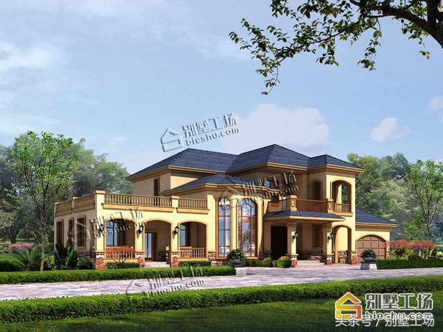 8款二層帶車庫的農(nóng)村別墅設(shè)計(jì)圖，建筑造價(jià)經(jīng)濟(jì)，帶車庫也很方便