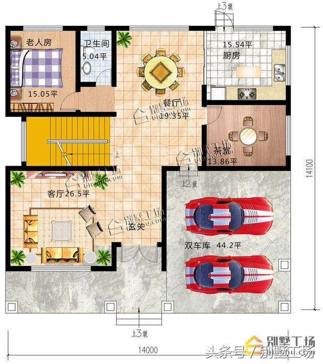 8款二層帶車庫的農(nóng)村別墅設(shè)計(jì)圖，建筑造價(jià)經(jīng)濟(jì)，帶車庫也很方便