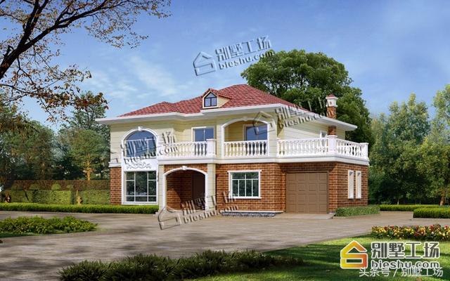 8款二層帶車庫的農(nóng)村別墅設(shè)計(jì)圖，建筑造價(jià)經(jīng)濟(jì)，帶車庫也很方便