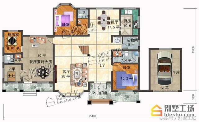 8款二層帶車庫的農(nóng)村別墅設(shè)計(jì)圖，建筑造價(jià)經(jīng)濟(jì)，帶車庫也很方便