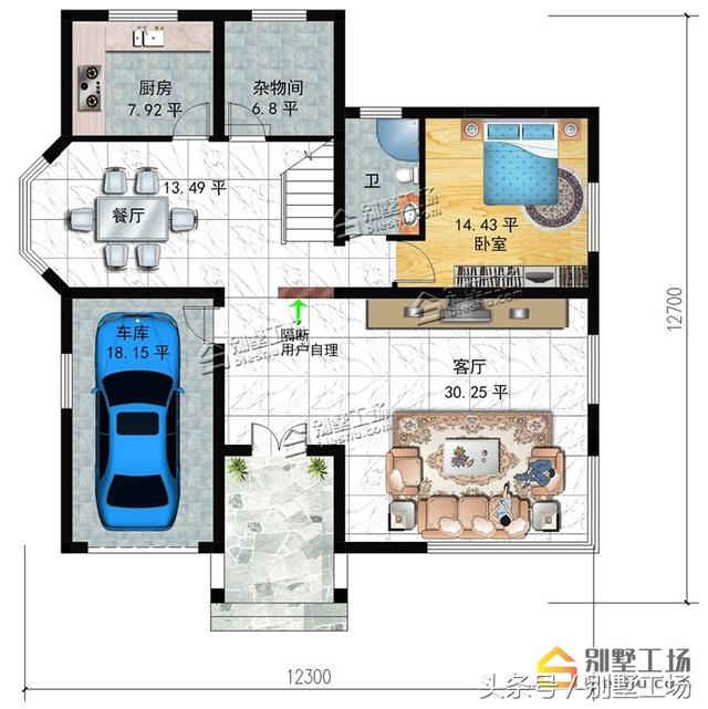 8款二層帶車庫的農(nóng)村別墅設(shè)計(jì)圖，建筑造價(jià)經(jīng)濟(jì)，帶車庫也很方便