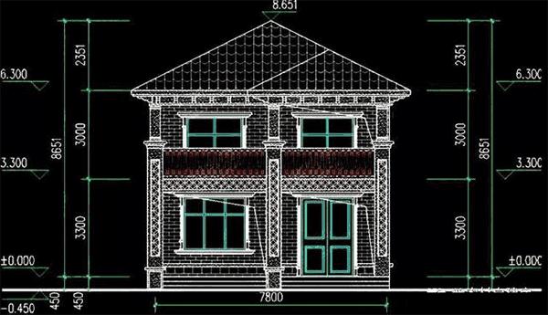 二層歐式別墅設計圖只需要20萬就能建成，你信嗎？面子里子都有。