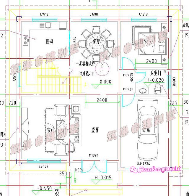 占地120平的二層農(nóng)村自建房，不僅外觀好看，室內(nèi)布局也非常好，主體造價才20萬。