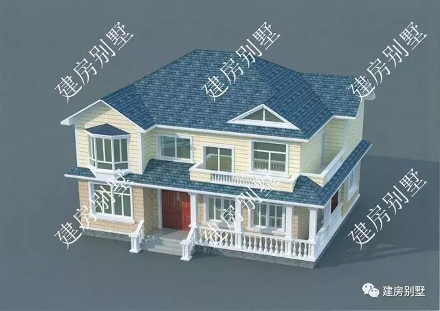 兩款二層別墅設計圖，經濟實用，第一棟主體20萬都不到。