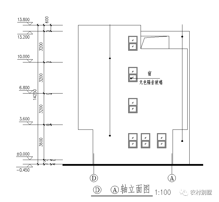 12x8現代四層米農村自建房圖，可商住兩用