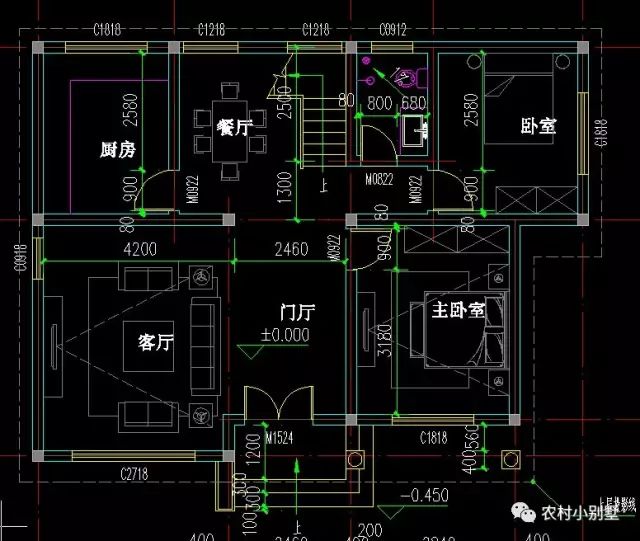 12x9米經(jīng)濟(jì)實(shí)用二層帶露臺(tái)農(nóng)村小樓房設(shè)計(jì)圖，推薦
