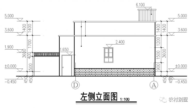 一層平屋頂農村自建房設計圖，簡單易造，主體10萬左右