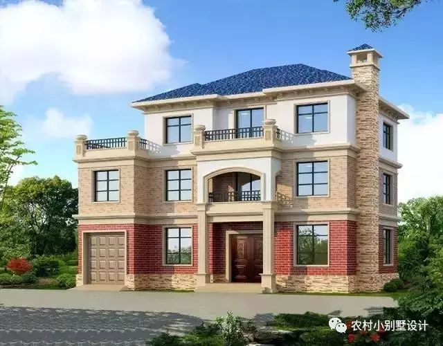 開間15米進深11.5米三層帶車庫別墅設計圖，外觀精美