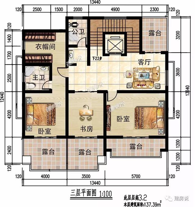 三層16X13米歐式別墅設計圖，占地200平左右漂亮又大氣。