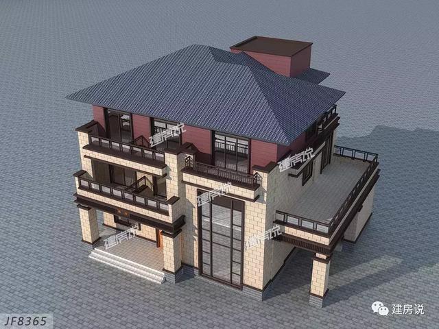 三層16X13米歐式別墅設計圖，占地200平左右漂亮又大氣。