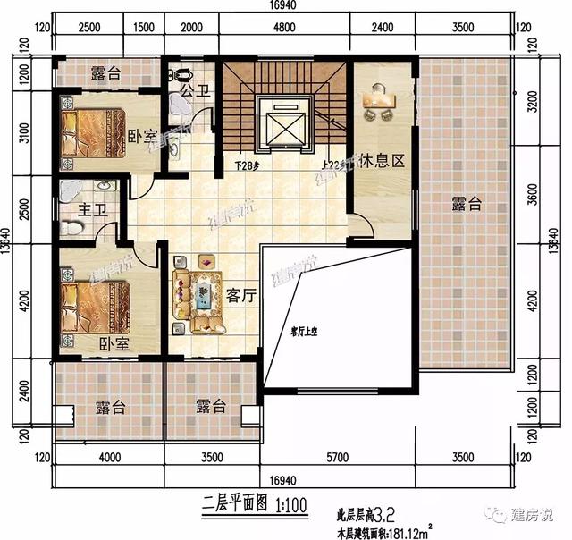 三層16X13米歐式別墅設計圖，占地200平左右漂亮又大氣。