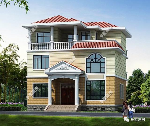 11X10米的三層農村別墅設計圖，款款不到30萬，25萬左右就能搞定，接地氣的房子你們喜歡嗎？