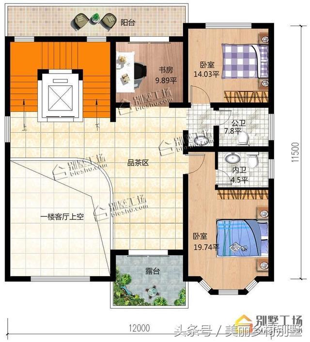 簡約三層農村自建房，造價適中，宅基地不大的建起來很合適。