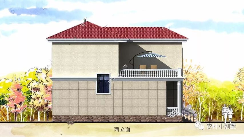 占地125平雙層二層小樓設(shè)計(jì)圖,適合農(nóng)村建的小別墅!