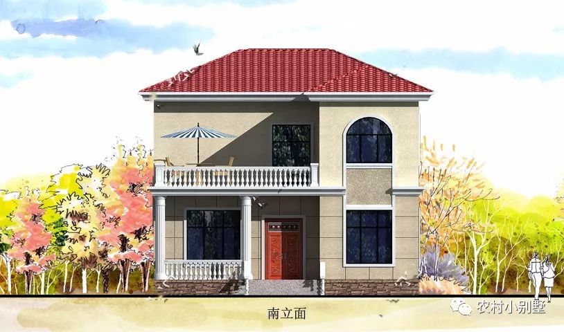 占地125平雙層二層小樓設(shè)計(jì)圖,適合農(nóng)村建的小別墅!