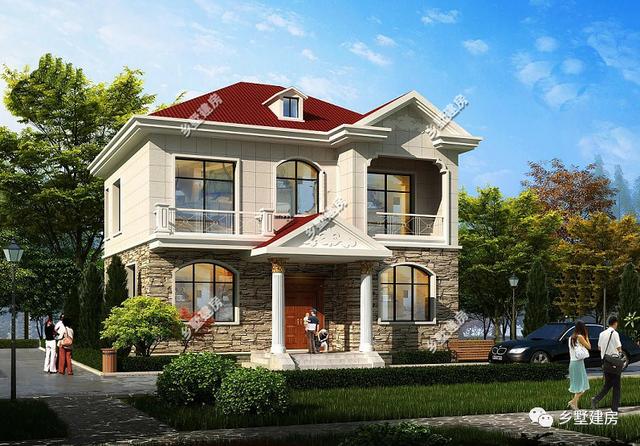 兩棟二層農村別墅設計圖，造價都是20萬，不僅造價低，而且外觀還大氣、美觀、舒適而又與眾不同。