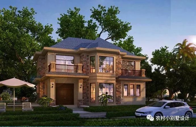 12.5x11米農(nóng)村二層小別墅設(shè)計圖，這款是爆款，建好后很漂亮