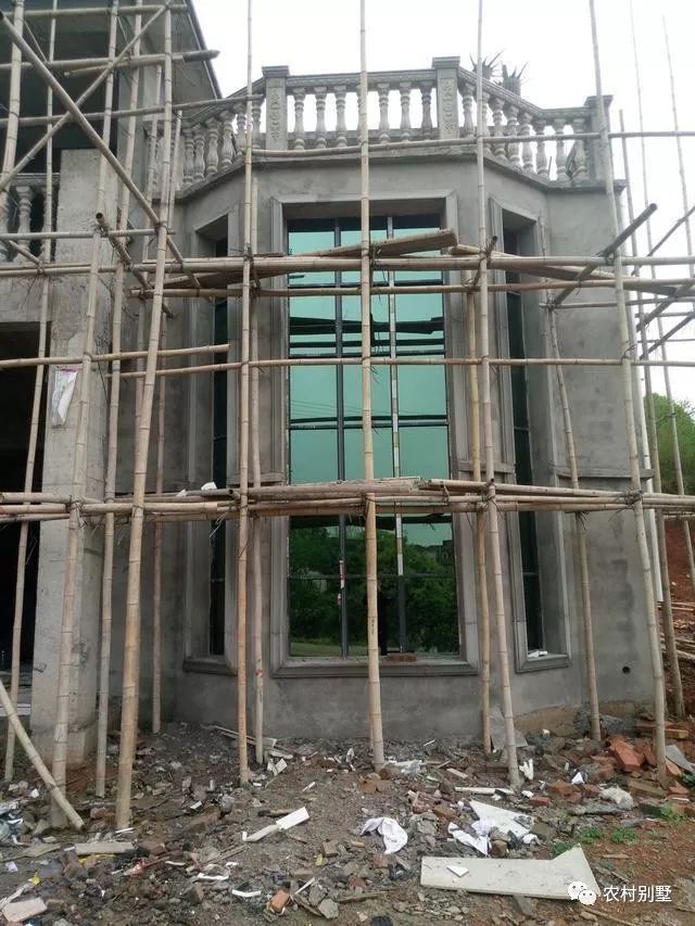 30萬老家自建二層小別墅施工過程直播，附圖紙