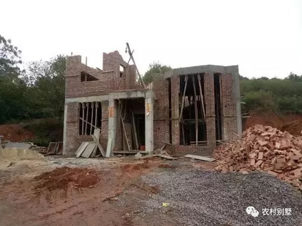 30萬老家自建二層小別墅施工過程直播，附圖紙