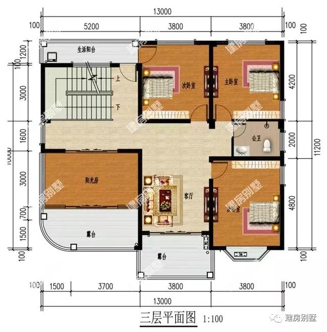 四層農村自建房，帶陽光房和落地窗，外觀不僅美，而且設計上很有層次感。