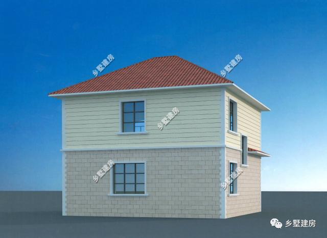 二層別墅設(shè)計(jì)圖，方正精致，美觀舒適，符合生活習(xí)慣