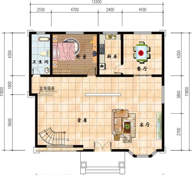 2款三層農村自建房設計圖，1款小戶型，1款大戶型，滿足不同家庭建房的需要