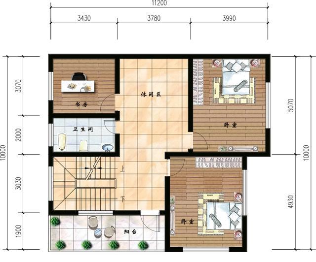 2款三層農村自建房設計圖，1款小戶型，1款大戶型，滿足不同家庭建房的需要