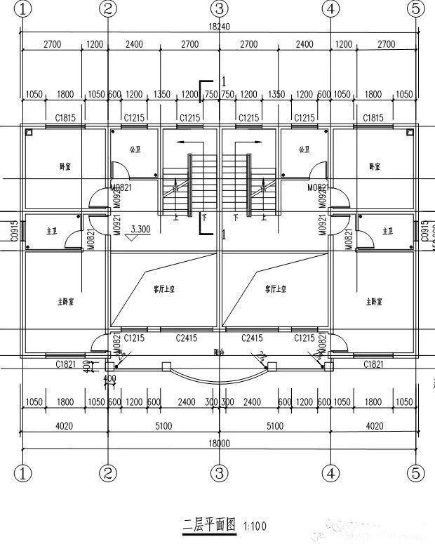 5款兄弟雙拼別墅設計圖，漂亮實用，節省造價，建一棟倍兒有面子