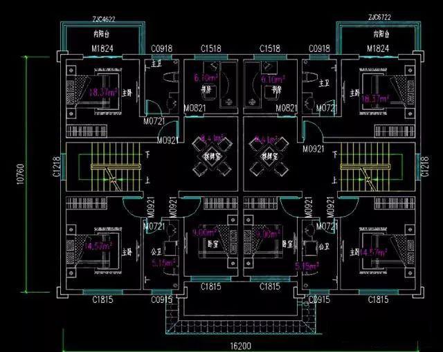 5款兄弟雙拼別墅設計圖，漂亮實用，節省造價，建一棟倍兒有面子