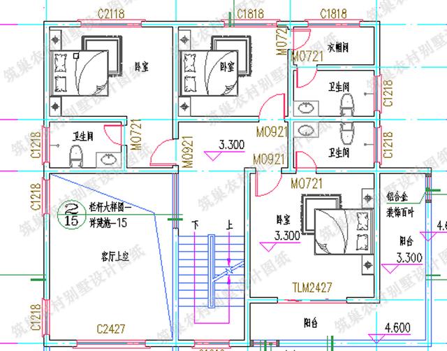 帶車庫三層別墅全套設(shè)計(jì)施工圖，層次感和立體感豐富，符合現(xiàn)代人的生活需求