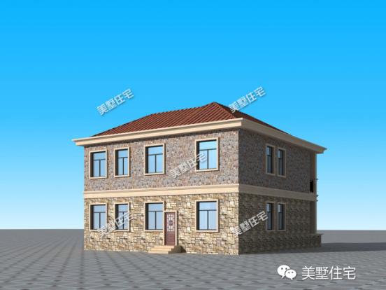 12X11農村別墅設計圖，4室2廳，帶大露臺，布局實用外觀美。