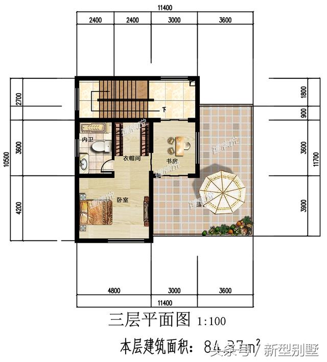 現代三層農村別墅設計圖，好看又實惠，只要40萬，很適合建在山水環繞、靜謐的鄉村。