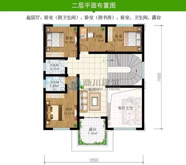 農(nóng)村三層歐式別墅設(shè)計(jì)圖，占地 130.31平方米，穩(wěn)定性超高，主體造價(jià)32-42萬左右。