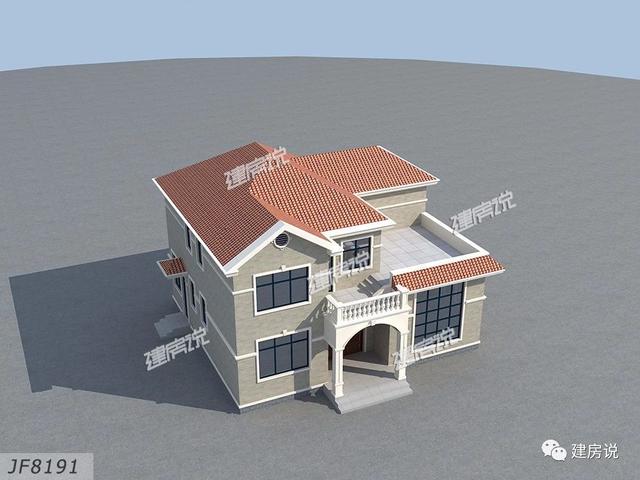 兩個兄弟合建的二層別墅設計圖，獨棟很美，兩棟一起更有氣勢，方顯兄弟感情好，房子漂亮。