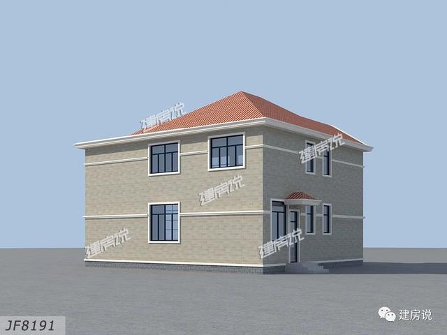 兩個兄弟合建的二層別墅設計圖，獨棟很美，兩棟一起更有氣勢，方顯兄弟感情好，房子漂亮。