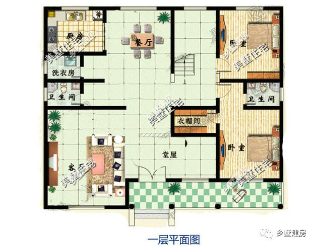 兩棟農村自建房，一套是帶堂屋的，一套是便宜實用的，你中意哪套呀？