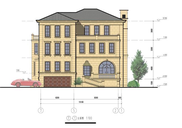 精致典雅的三層歐式別墅設計圖，高檔大氣上檔次，在整個村里別人的房子只能成為配角。