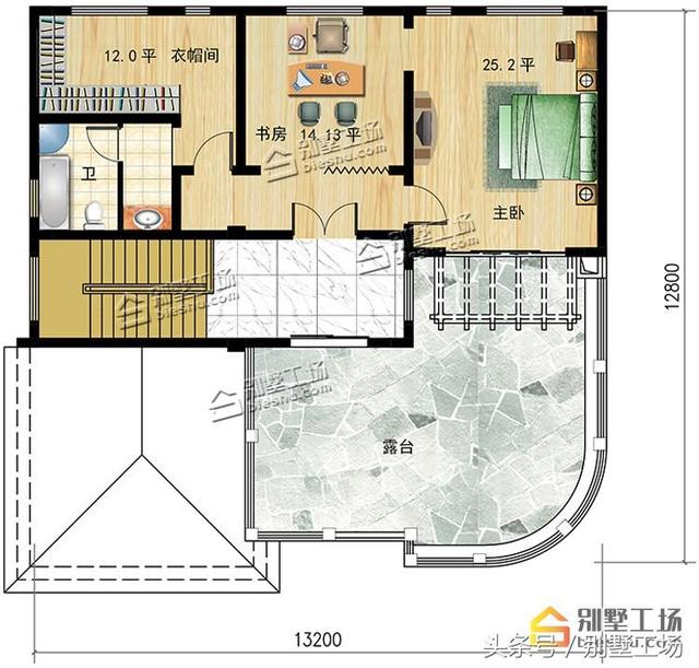 新農村三層復式別墅是超經典的款式，永不過時，帶雙車庫+超大露臺。