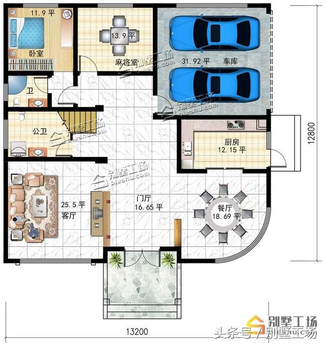 超經典三層復式別墅設計圖，框架結構，格局設計非常實用合理