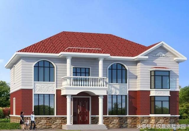 3款帶飄窗農村2層別墅設計圖，在農村要求經濟的條件下，不失為一個很好的建房選擇