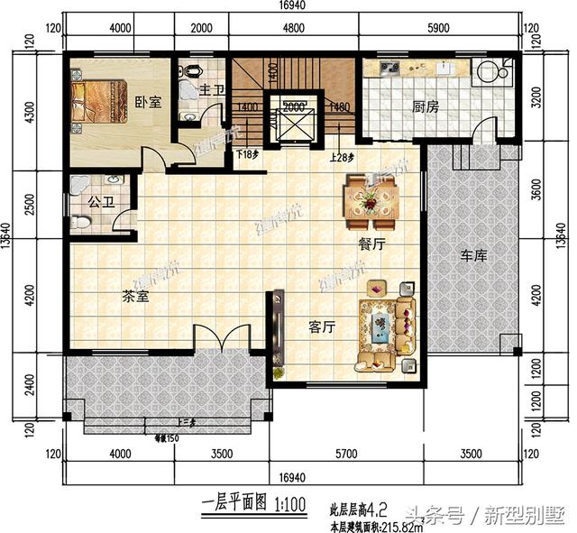 三層農村別墅設計圖，帶電梯車庫酒窖，這樣的戶型算是很豪華了