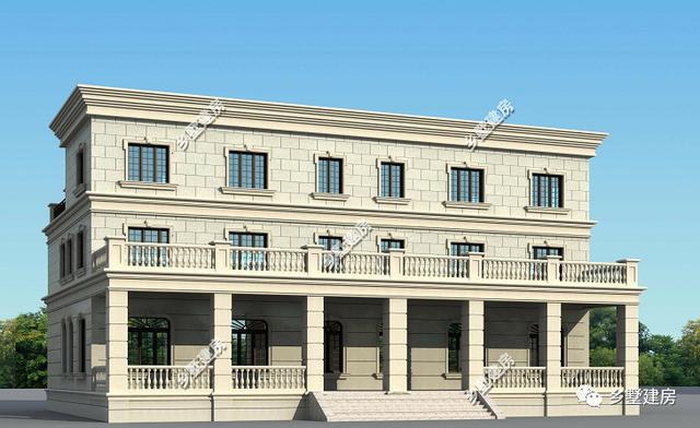 農(nóng)村雙拼自建房設(shè)計(jì)圖，外型大氣美觀，霸氣十足，兄弟住在一起還能有個(gè)照應(yīng)