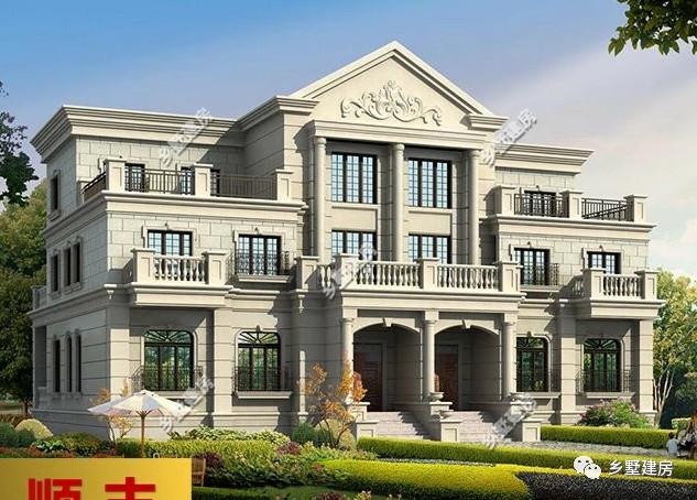 農(nóng)村雙拼自建房設(shè)計(jì)圖，外型大氣美觀，霸氣十足，兄弟住在一起還能有個(gè)照應(yīng)