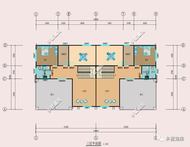農(nóng)村雙拼自建房設(shè)計(jì)圖，外型大氣美觀，霸氣十足，兄弟住在一起還能有個(gè)照應(yīng)