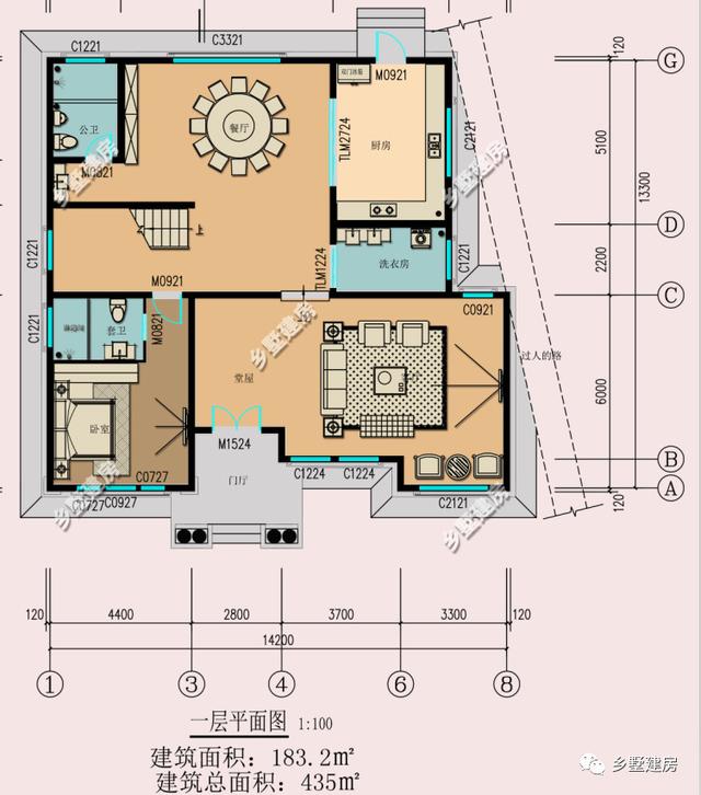 這2款豪華別墅設計圖，外觀大氣，內部設計實用